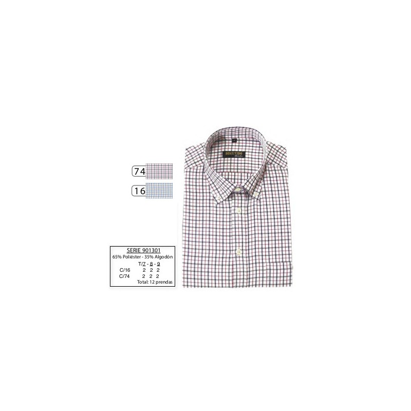 CAMISA DE CABALLERO DISCUTIDO SERIE  901301